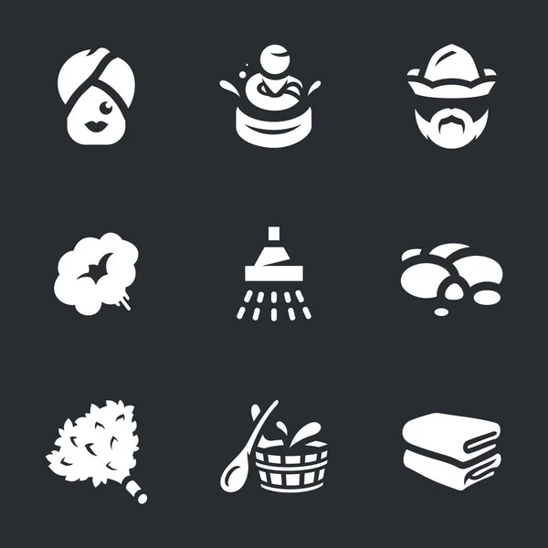 Vector conjunto de iconos de spa. — Archivo Imágenes Vectoriales