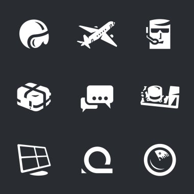 Sinek Dispetcher simgeler vektör kümesi.