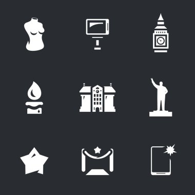 Vektör ayarla, balmumu şekil göstermek kutsal kişilerin resmi.