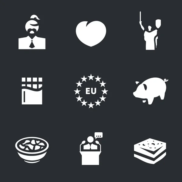 Vector Set of Ukraine Icons. — Stock Illustration Vector Set of Ukraine Icons. Royalty Free Stock Illustrations