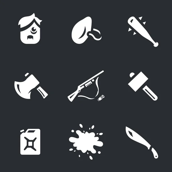 Vector Set of Survival tools Icons. — Stock Vector