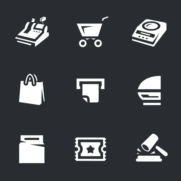 Set vettoriale di icone del negozio . — Vettoriale Stock