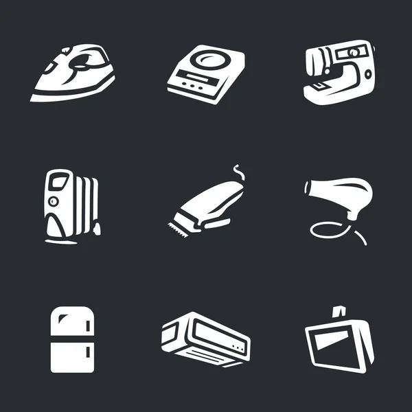 Vector Set of Home Appliances Icons. — Stock Vector