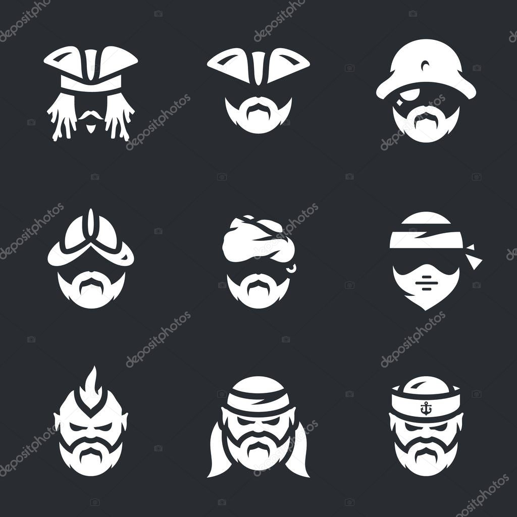 Vector Set of Pirate Icons.