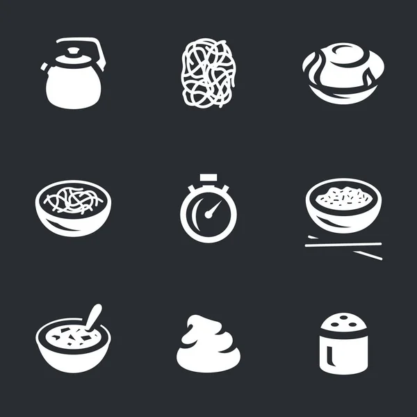 Conjunto vectorial de iconos de comida rápida . — Vector de stock