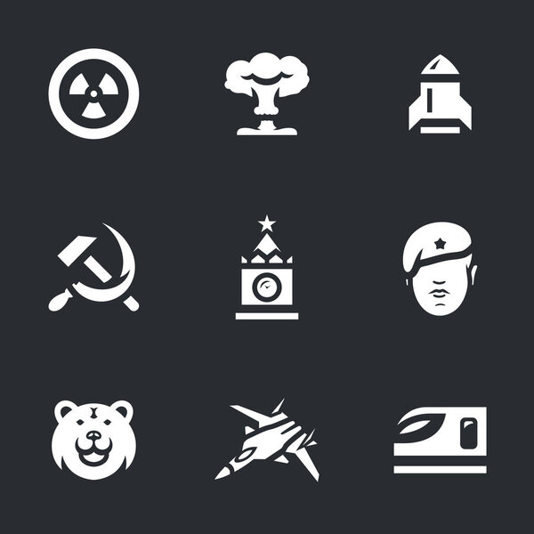 Vector Set of Russia Army Icons.