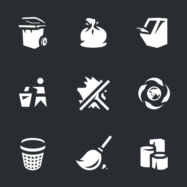 Vector conjunto de iconos de ecología. — Vector de stock