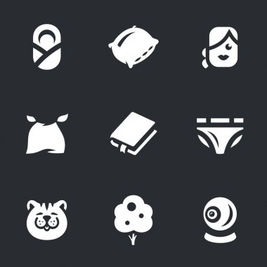 Dadı ayarla iş simgeler vektör.