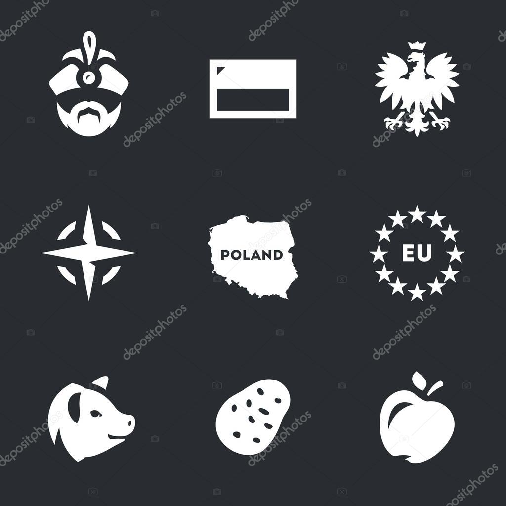 Vector Set of Poland Icons.