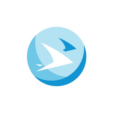 Kırlangıçlar soyut işareti sinek