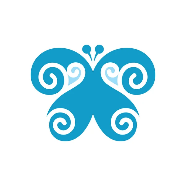 Motýl abstraktní znak — Stockový vektor