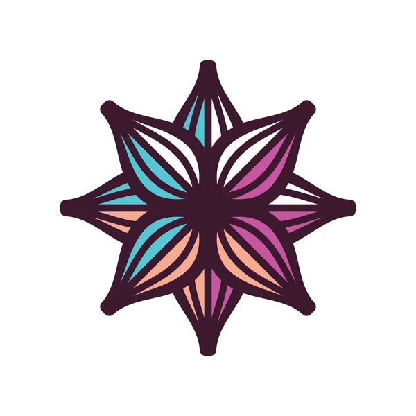 Signo de flor abstracta — Vector de stock