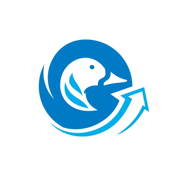 Signe de viande de canard — Image vectorielle