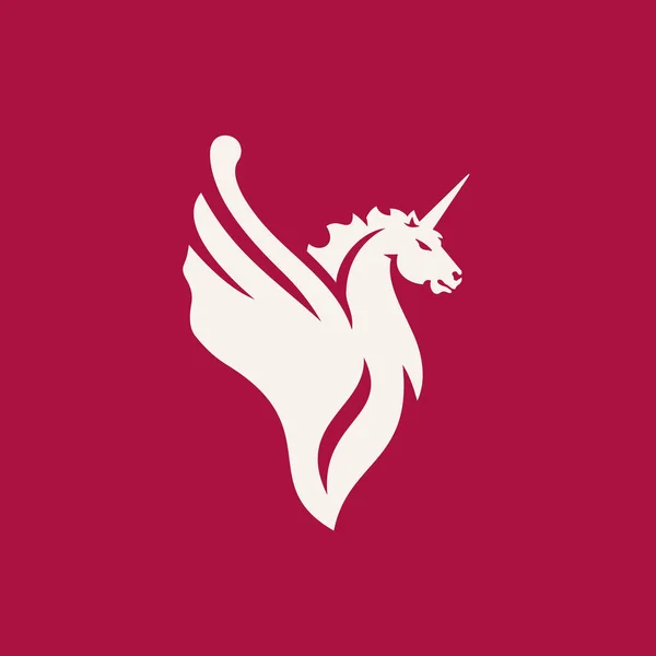 Signo abstracto unicornio — Vector de stock