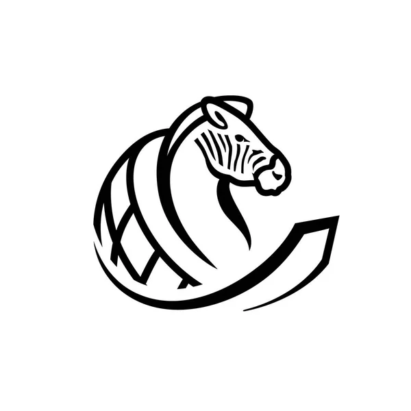 Zebra mięsa handlu znak — Wektor stockowy