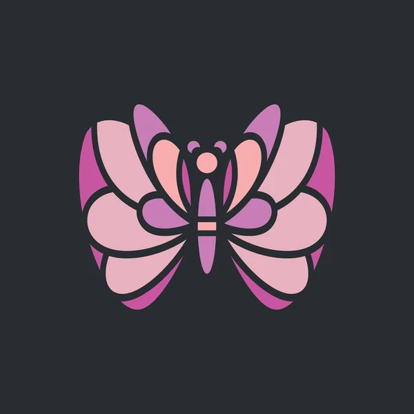 Butterfly abstrakt tecken — Stock vektor