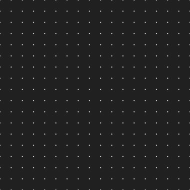 Beyaz noktalı ve siyah arkaplanlı vektör noktasız desen. Tasarım kavramları, sunumlar, web, kimlik, baskılar için şablon, sanal teknoloji fütüristik tasarım.