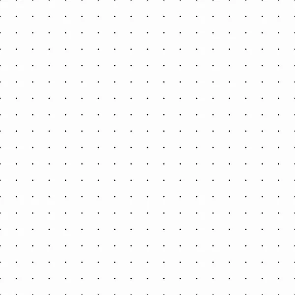 Vector Dot Seamless Pattern Black Dots White Background Template Design — Stock Vector