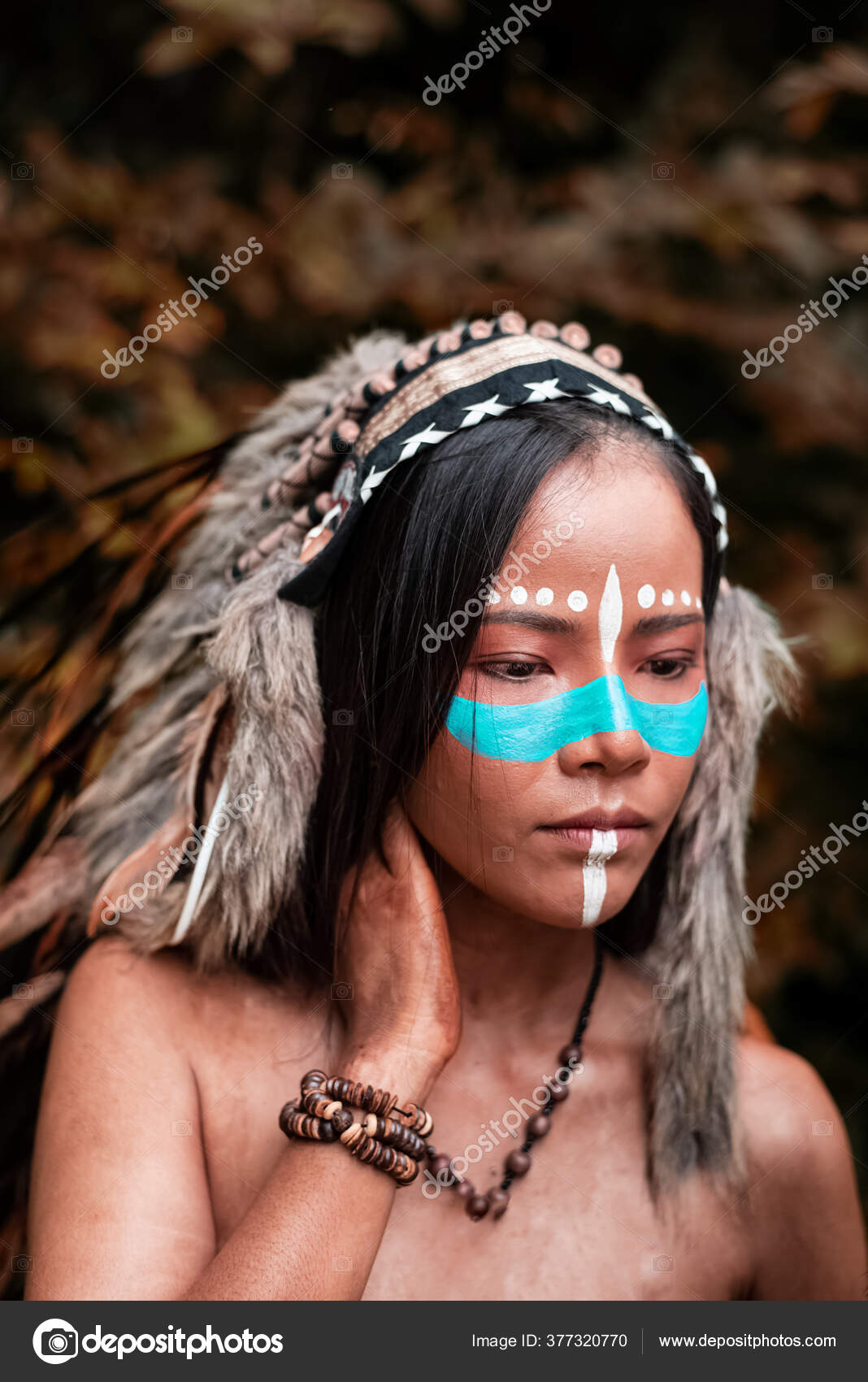 Indian Tribal Face Paint Designs