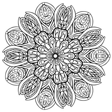 Mandala kına parlayan yıldız mandala, hayat çiçeği