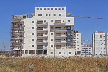 bir yerleşim bölgesinde inşaatı.