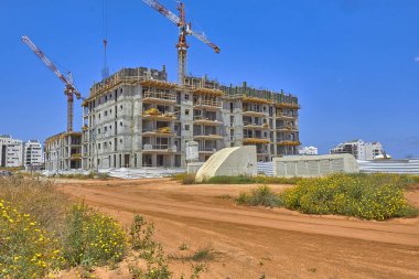 bir yerleşim bölgesinde inşaatı.