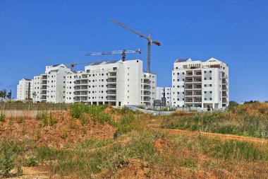bir yerleşim bölgesinde inşaatı.
