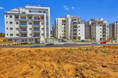 bir yerleşim bölgesinde inşaatı.