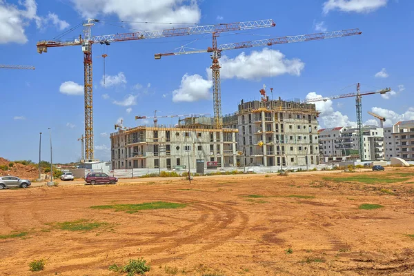 Construção Uma Área Residencial — Fotografia de Stock