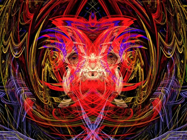 Sprookjesachtig Wezen Abstracte Veelkleurige Fractal Weergave — Stockfoto