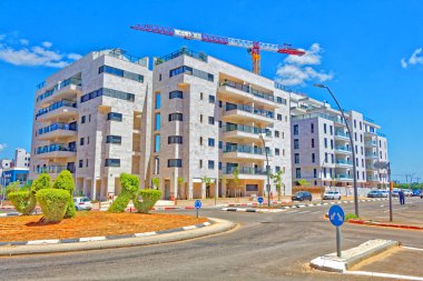 bir yerleşim bölgesinde inşaatı.