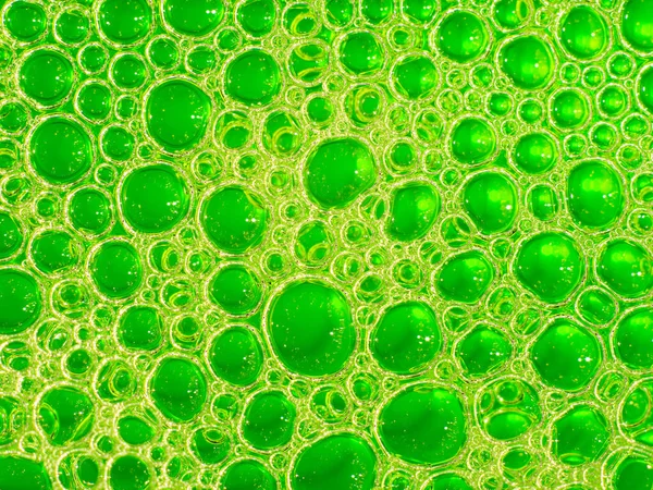 Bombas Líquido Verde Neón Fondo Abstracto —  Fotos de Stock