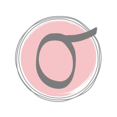 Kadınsı O Logo tasarım şablonu