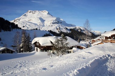 Avusturya Kayak Resort 'u Lech am Arlberg ve Stubenbach' ın görüntüsü