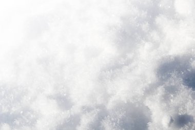 Kar ve Kar Taneleri Beyaz Arkaplan