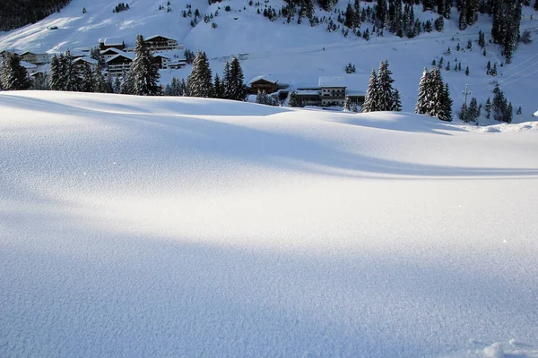 Schnee auf den Bergen im Winter — Stockfoto