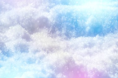 Kar Kristalleri ve Kar Taneleri Kapatın 