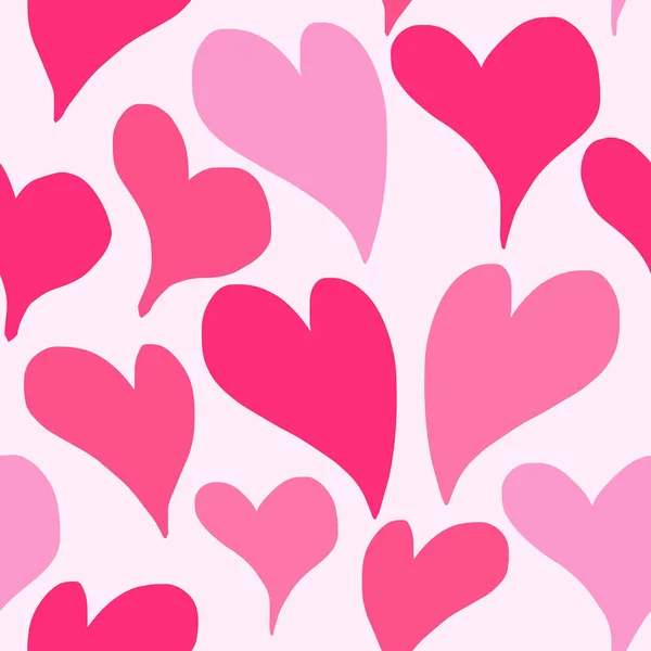 Pink Heart Seamless Pattern Design — Stockvector