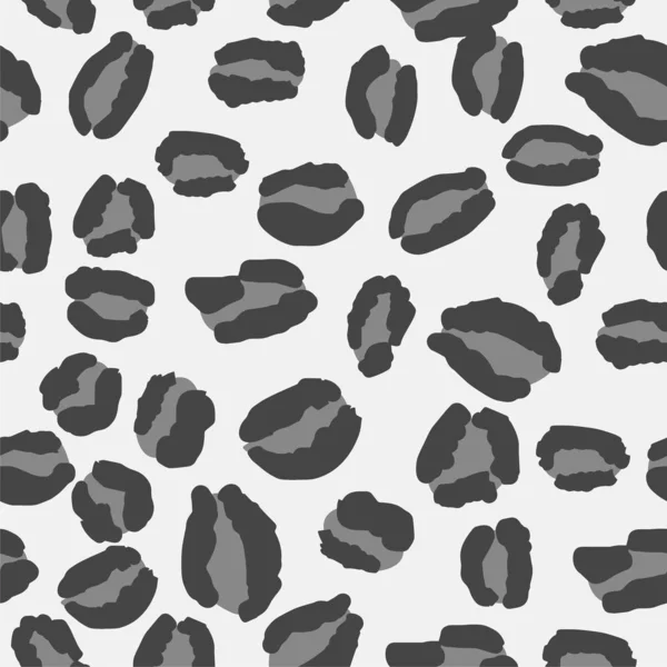Grå leopard Skriv ut Upprepa mönstret Design — Stock vektor