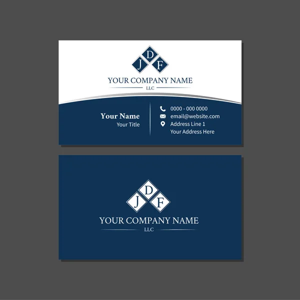 Corporate Visitenkarte Vorlage Mit Logo — Stockvektor