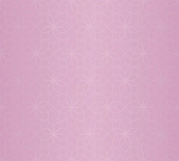 Pink Flower Background Geometric Seamless Pattern — Stok Vektör