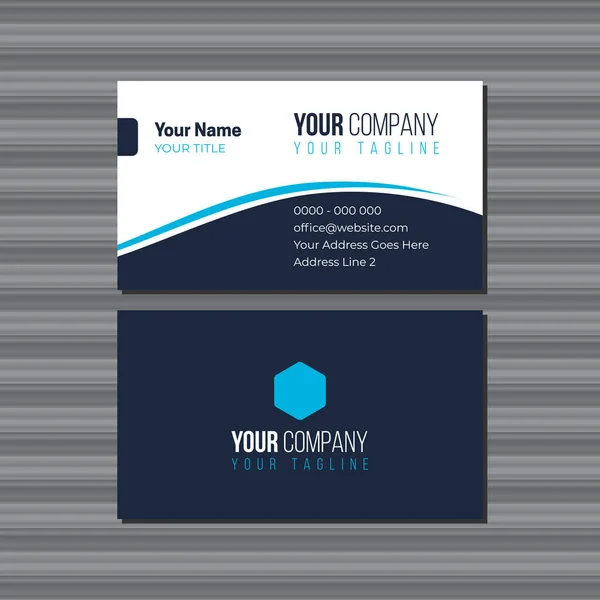 Corporate Business Card Template — Stock Vector