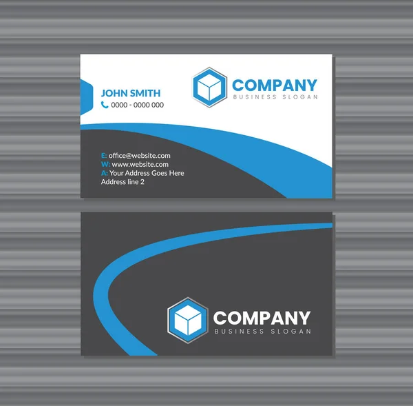 Clear Company Cartão Visita — Vetor de Stock