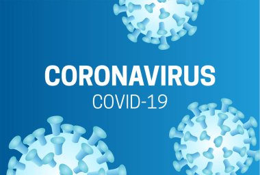 Coronavirus Covid-19 Corona Virüsü Arkaplan İllüstrasyonu