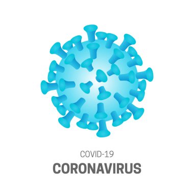 Beyaz Arkaplanda Koronavirüs İzole Edildi