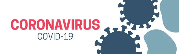Coronavirus Covid Corona Virüsü Arkaplan Llüstrasyonu — Stok Vektör