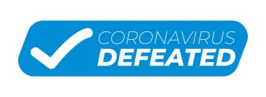 Coronavirus Mağlup Edilen Resimler Etiketi Rozeti