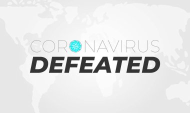 Coronavirus Dünya Haritası Arkaplanındaki Resimleri Yendi