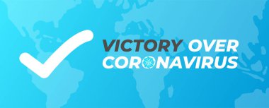 Dünya Haritası ile Coronavirus Resimlerine Karşı Zafer