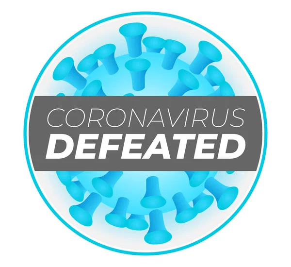 Coronavirus Mağlup Edilen Resimler Etiketi Rozeti